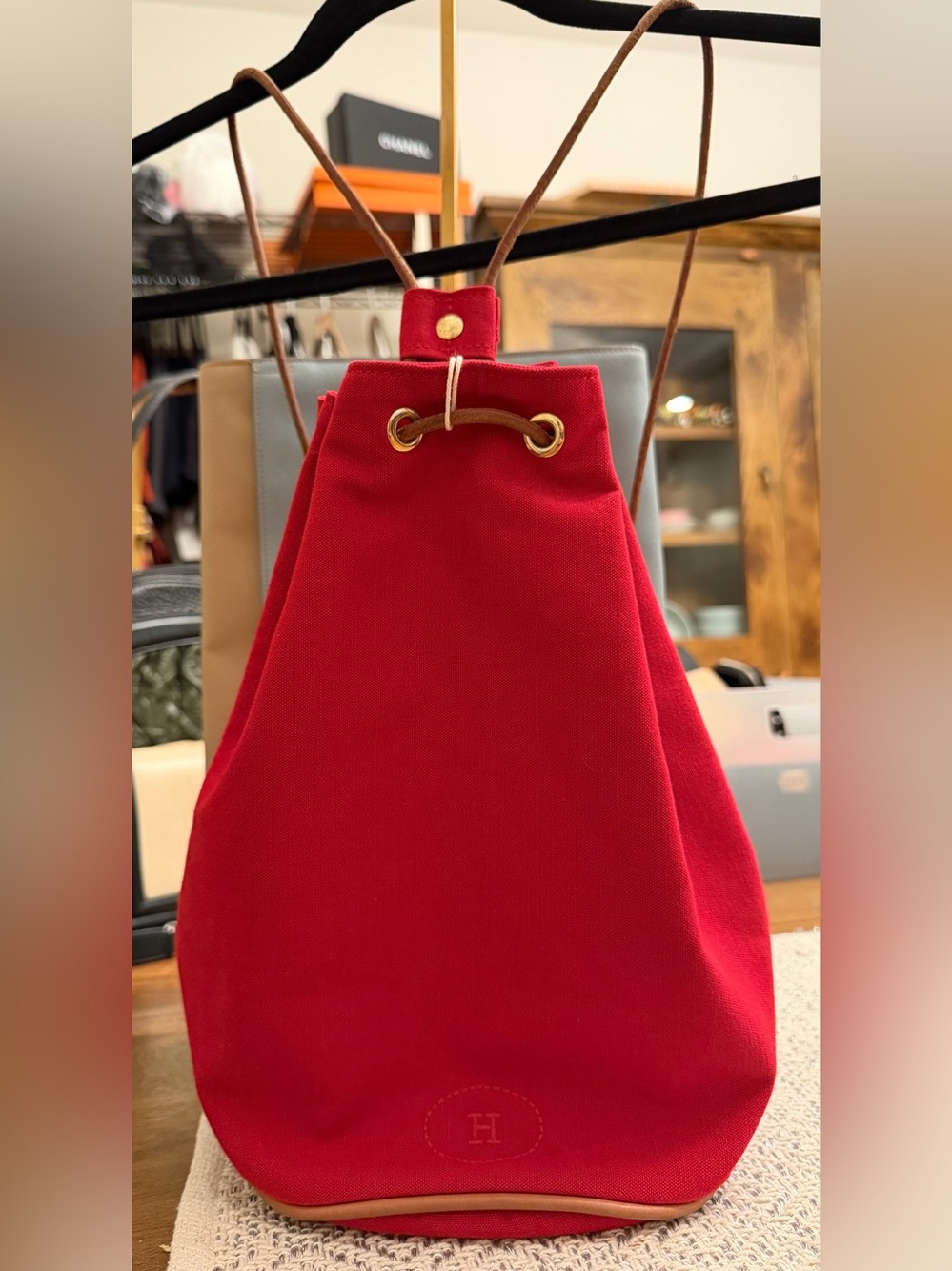 Hermès Mimile or Polochon Backpack